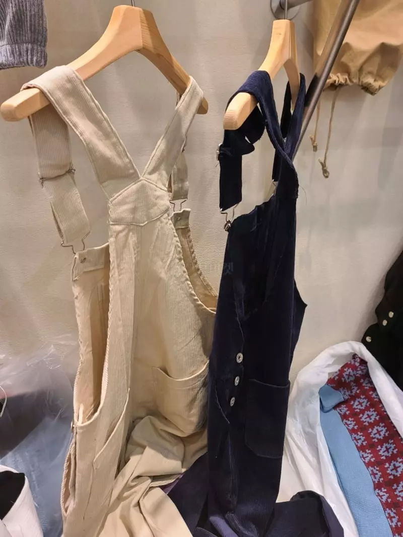 And More - Korean Women Fashion - #womensfashion - Pipi Rib Dungarees Pants - 10