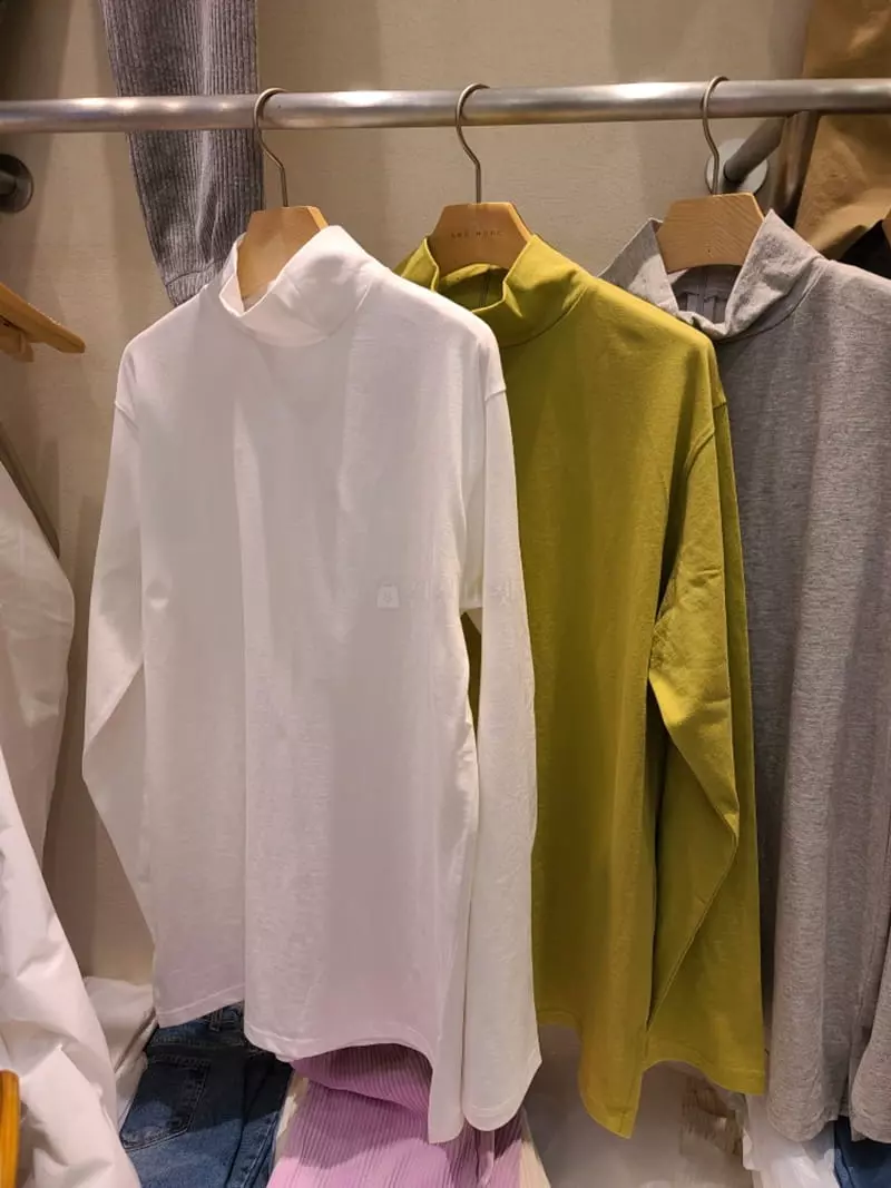 And More - Korean Women Fashion - #womensfashion - Lucy Zipper Turtleneck Tee