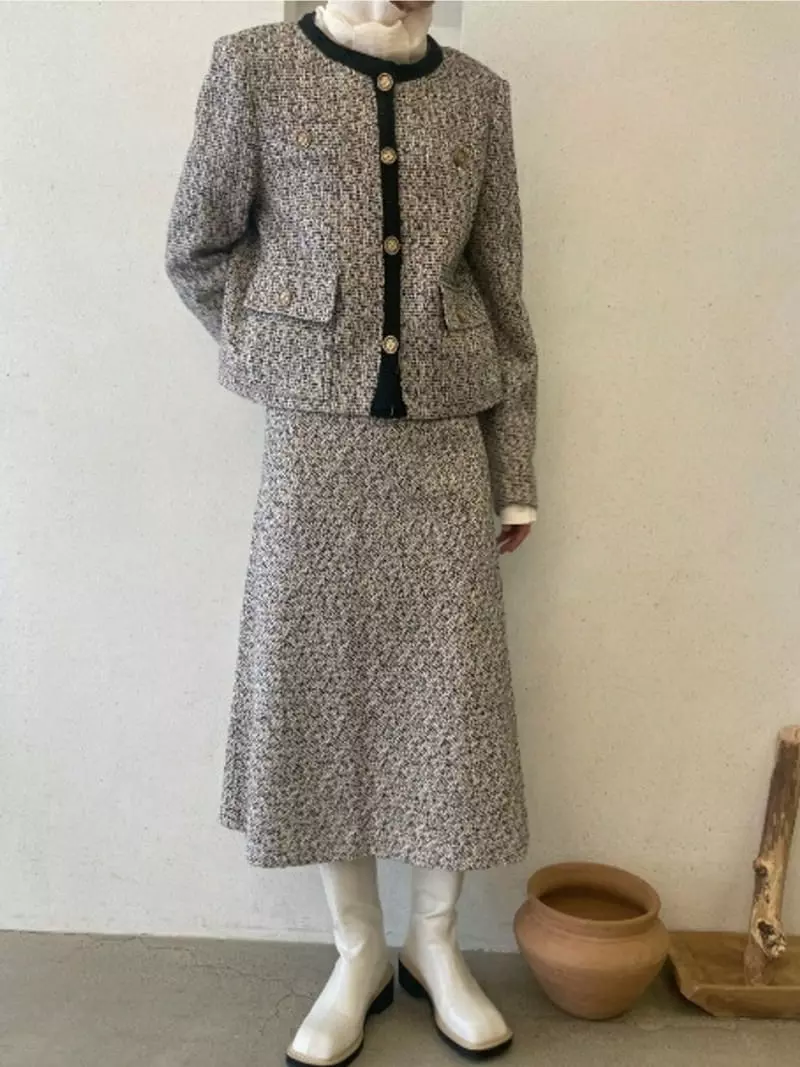 Ann Margret - Korean Women Fashion - #momslook - Twid Set - 5