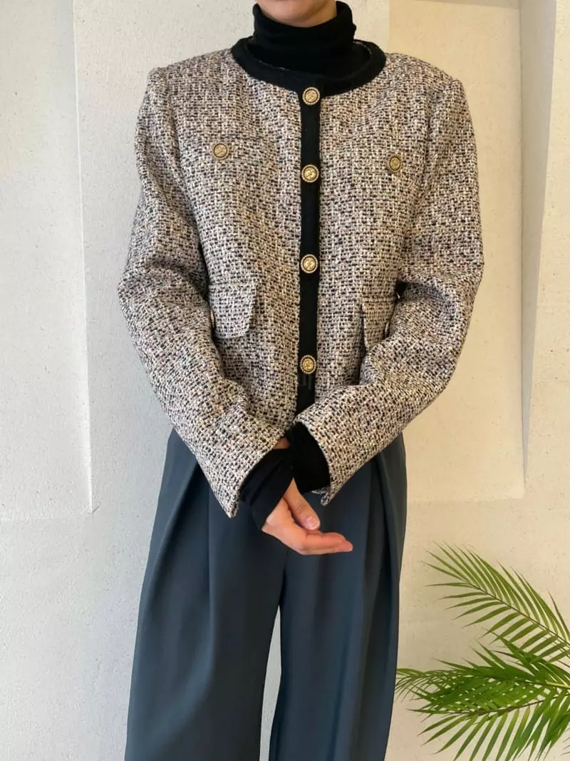Ann Margret - Korean Women Fashion - #momslook - Twid Jacket - 8
