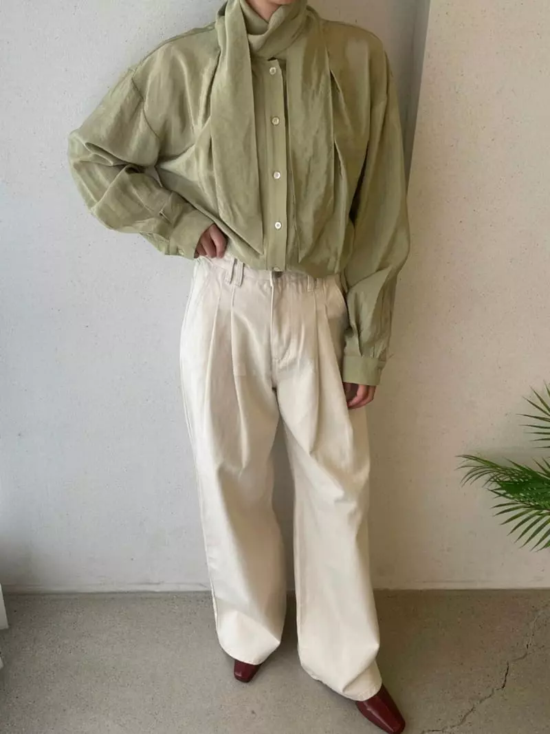 Ann Margret - Korean Women Fashion - #momslook - Tie Blouse - 8