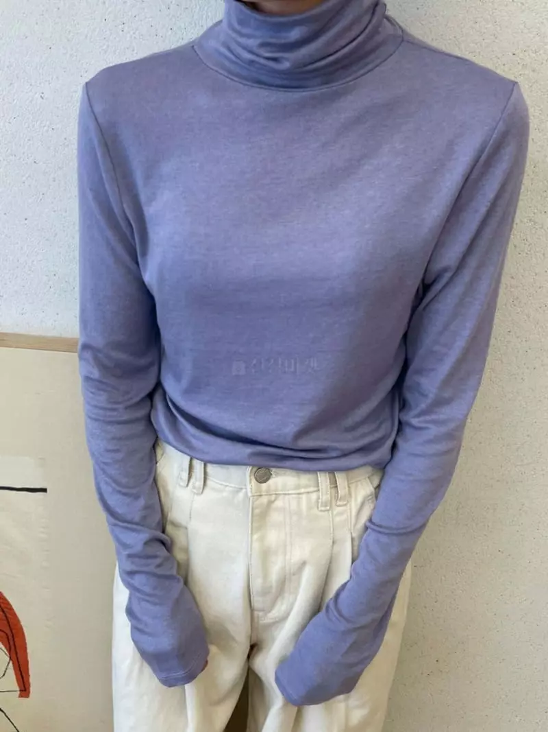 Ann Margret - Korean Women Fashion - #momslook - Turtleneck Tee - 10