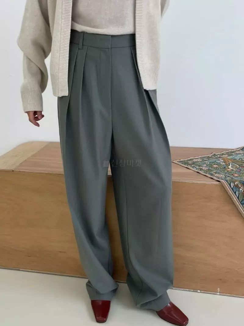 Ann Margret - Korean Women Fashion - #momslook - Tuck Pants