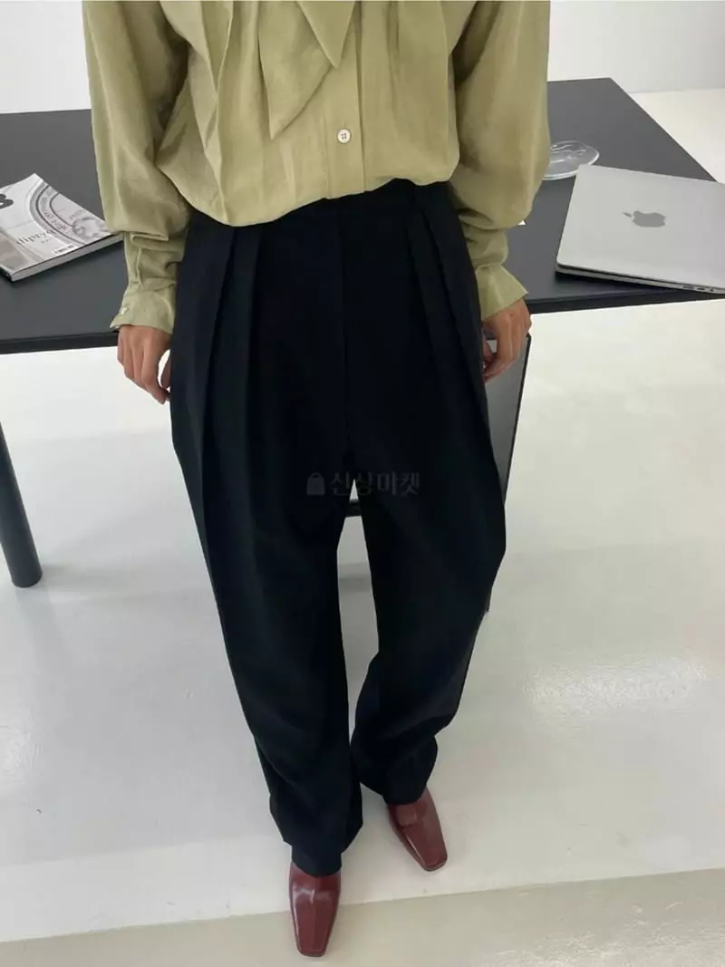 Ann Margret - Korean Women Fashion - #momslook - Tuck Pants - 7