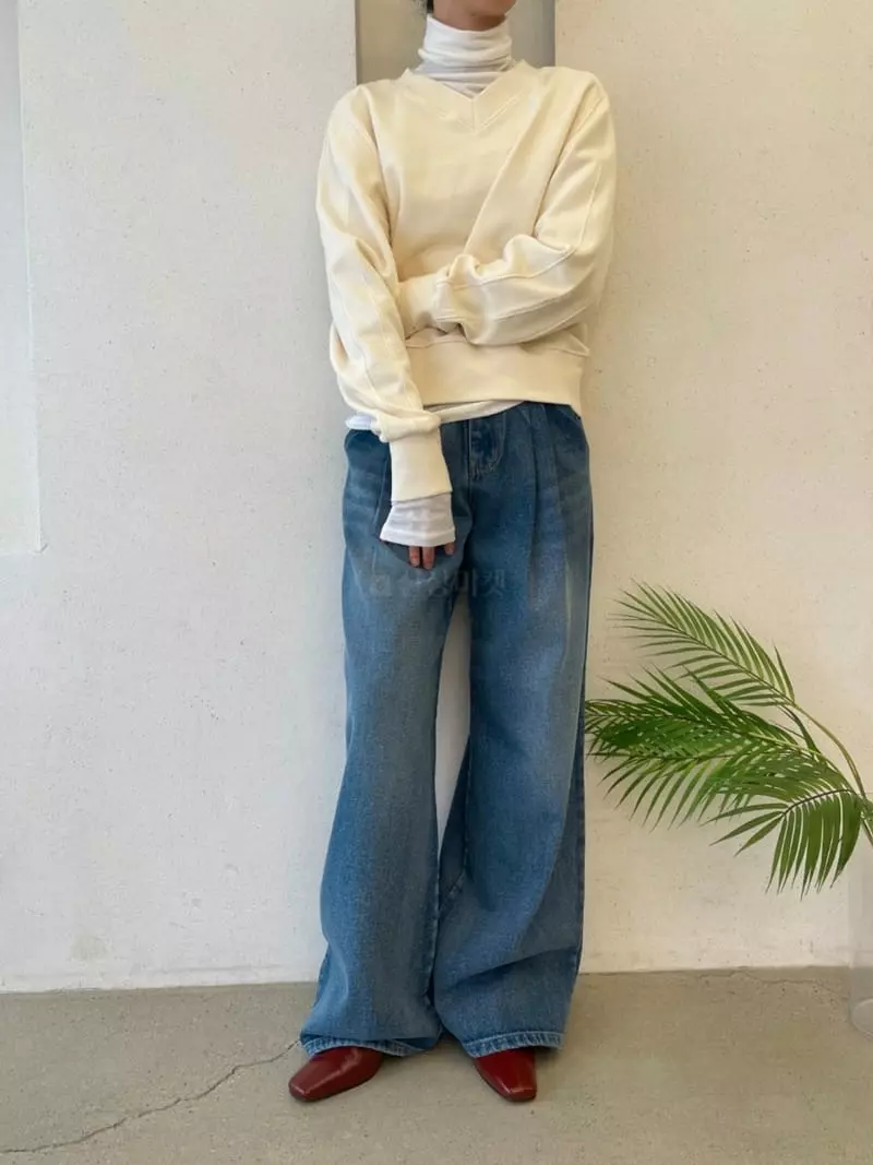 Ann Margret - Korean Women Fashion - #momslook - Wide Jeans - 10
