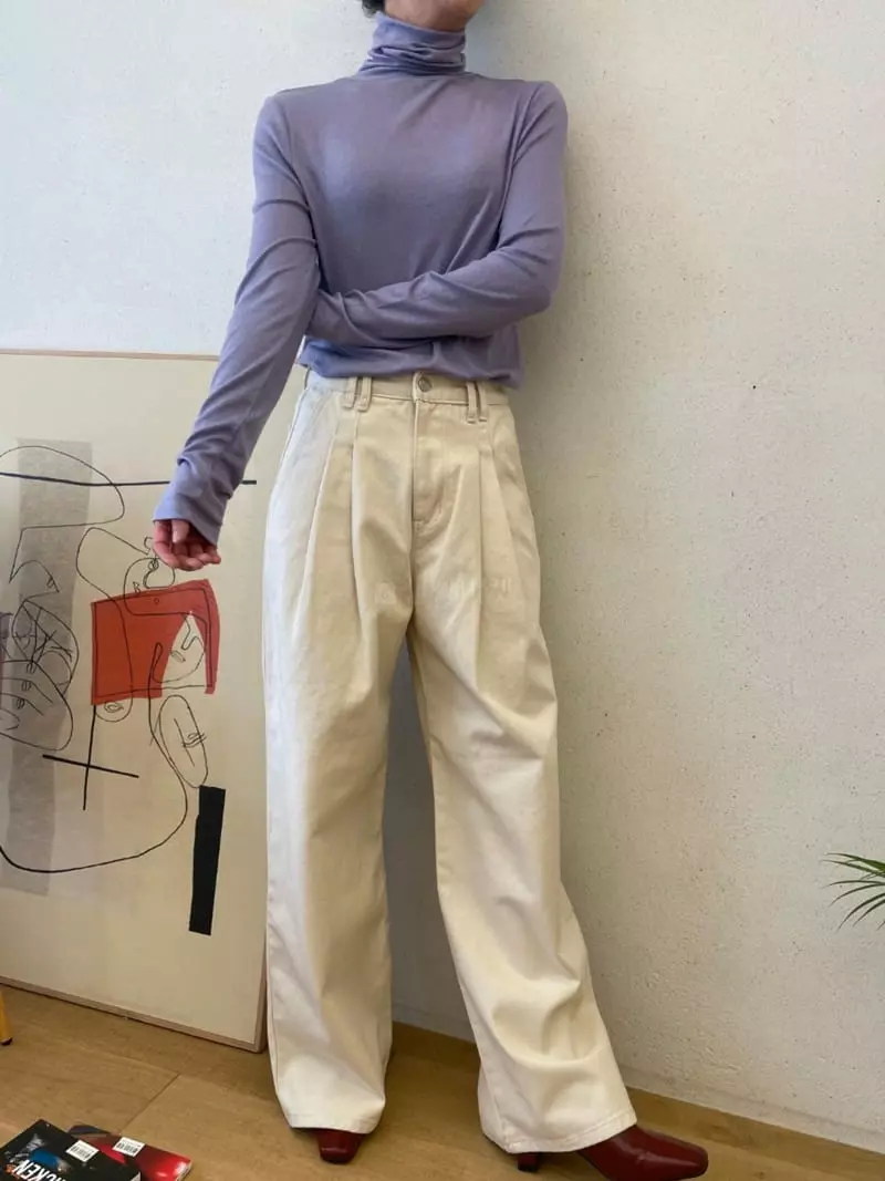 Ann Margret - Korean Women Fashion - #momslook - Wide Jeans - 2