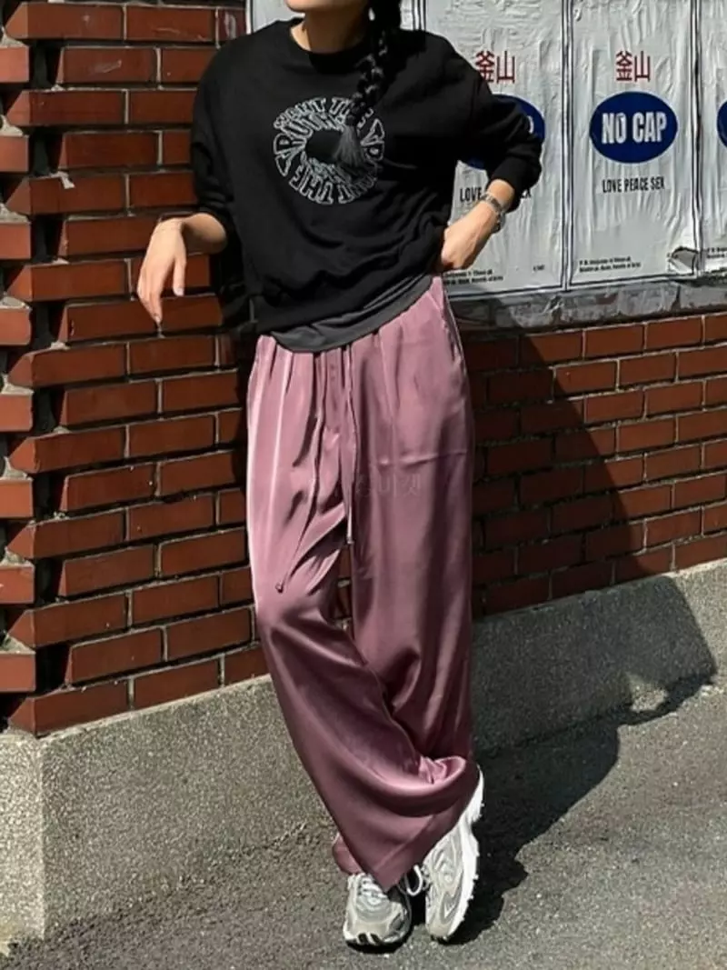 Ann Margret - Korean Women Fashion - #momslook - Shatin Banding Pants
