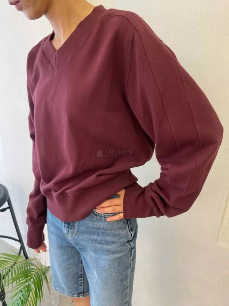 Ann Margret - Korean Women Fashion - #momslook - V Sweatshirt - 6