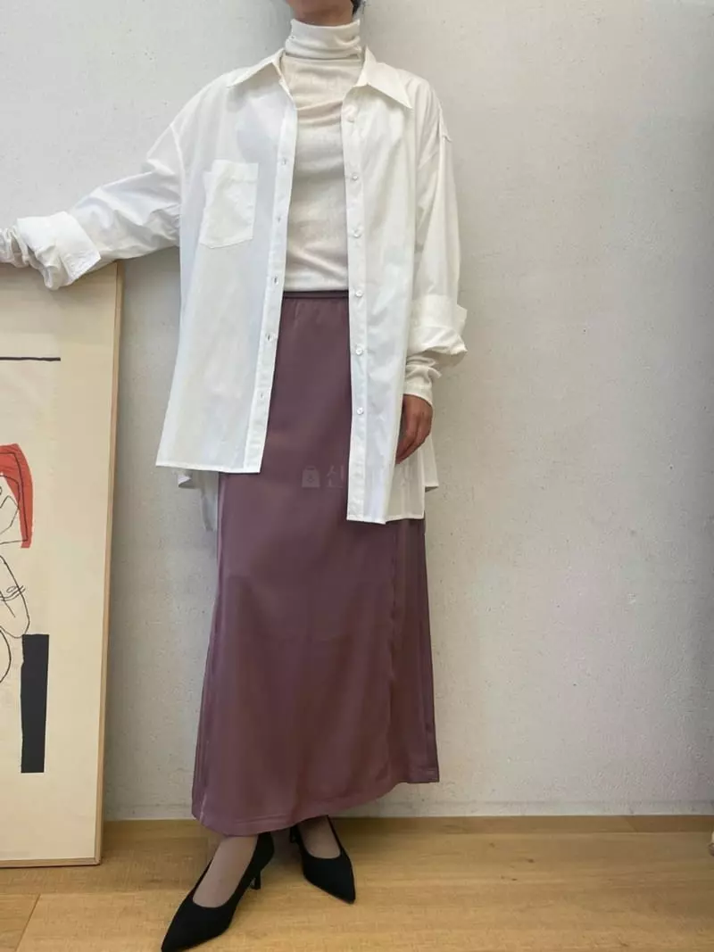 Ann Margret - Korean Women Fashion - #restrostyle - Pintuck Long Skirt - 2