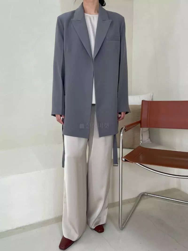 Ann Margret - Korean Women Fashion - #thatsdarling - Twill Belt Jacket