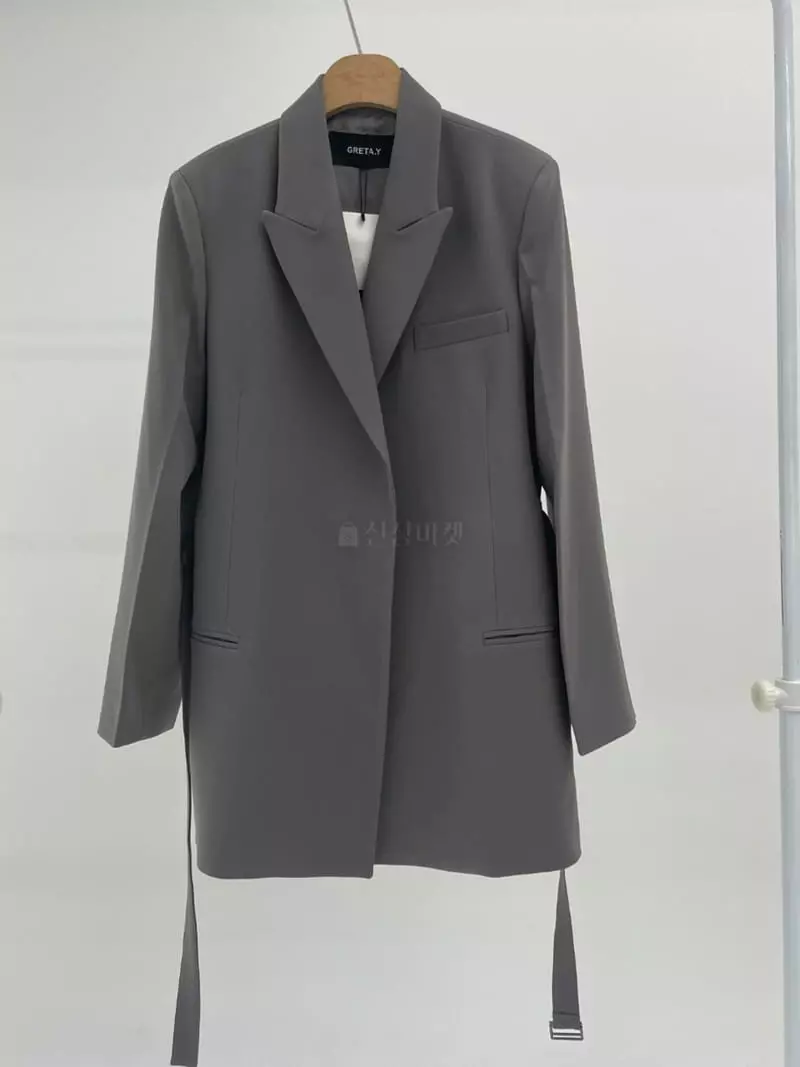 Ann Margret - Korean Women Fashion - #womensfashion - Twill Belt Jacket - 6