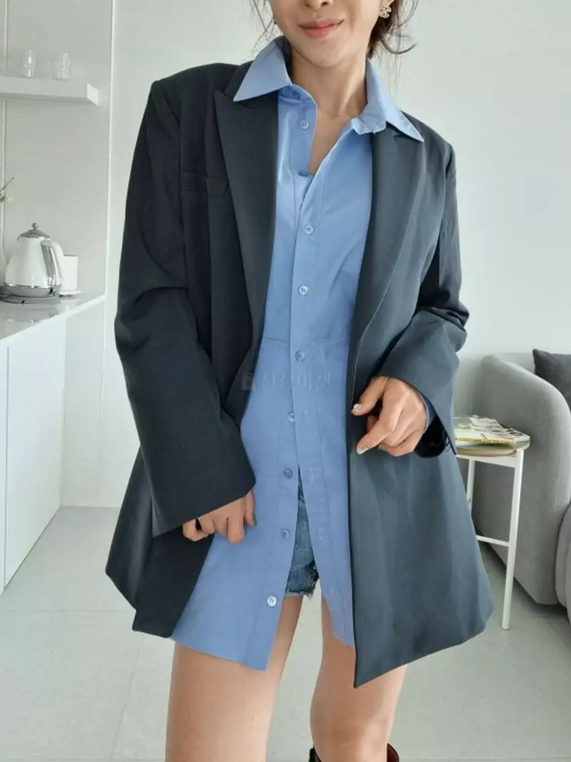 Ann Margret - Korean Women Fashion - #womensfashion - Twill Belt Jacket - 8