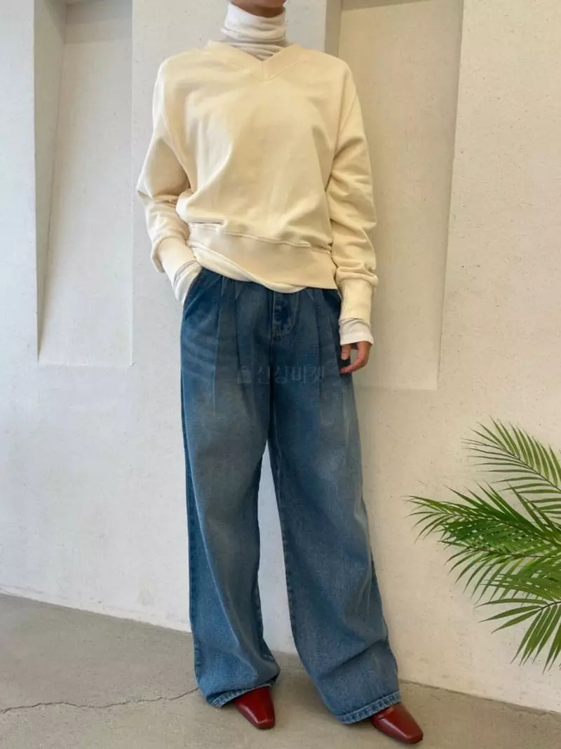 Ann Margret - Korean Women Fashion - #womensfashion - Wide Jeans - 9