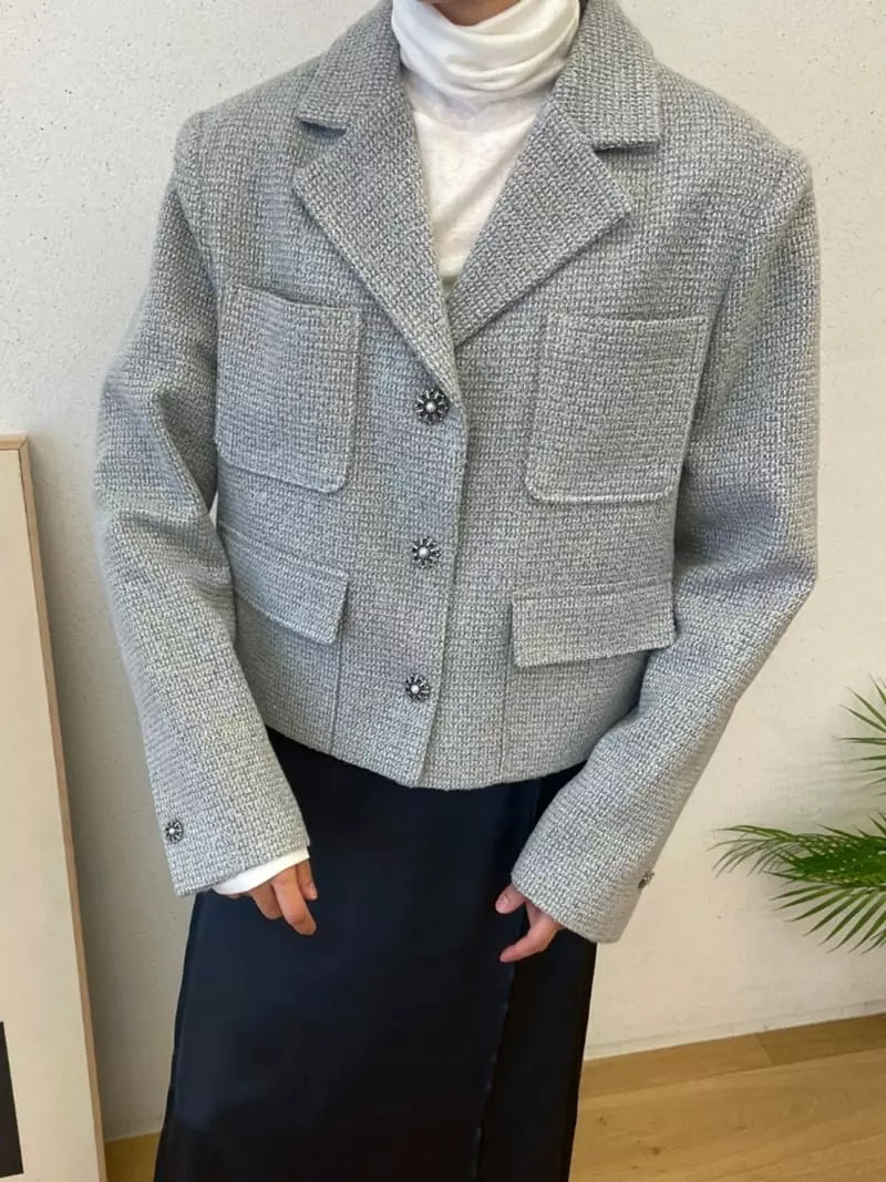 Ann Margret - Korean Women Fashion - #womensfashion - Eco Twid Jacket - 2