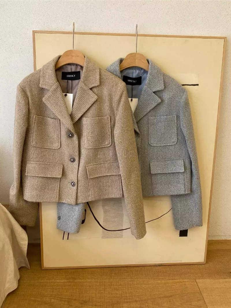 Ann Margret - Korean Women Fashion - #momslook - Eco Twid Jacket - 4