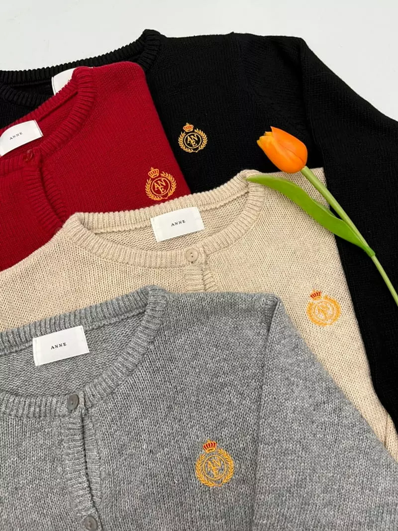 Anne - Korean Women Fashion - #momslook - Herry Embrodiery Cardigan