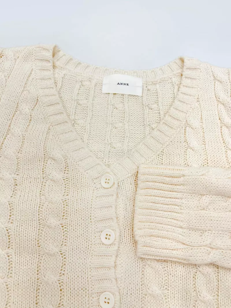 Anne - Korean Women Fashion - #momslook - High Twit Cardigan  - 2