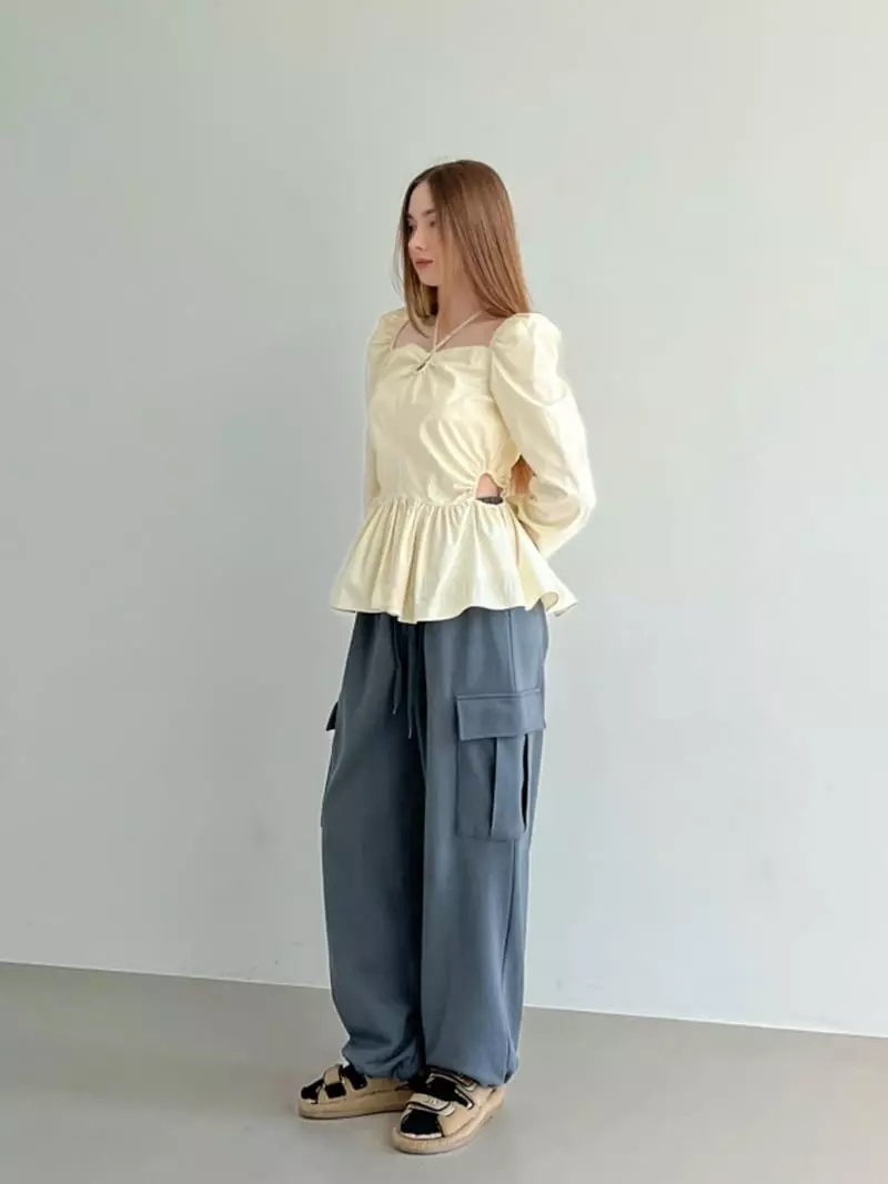 Another Avenue - Korean Women Fashion - #momslook - Slit Blouse