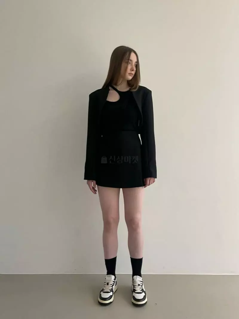 Another Avenue - Korean Women Fashion - #momslook - Slit Bolero Jacket