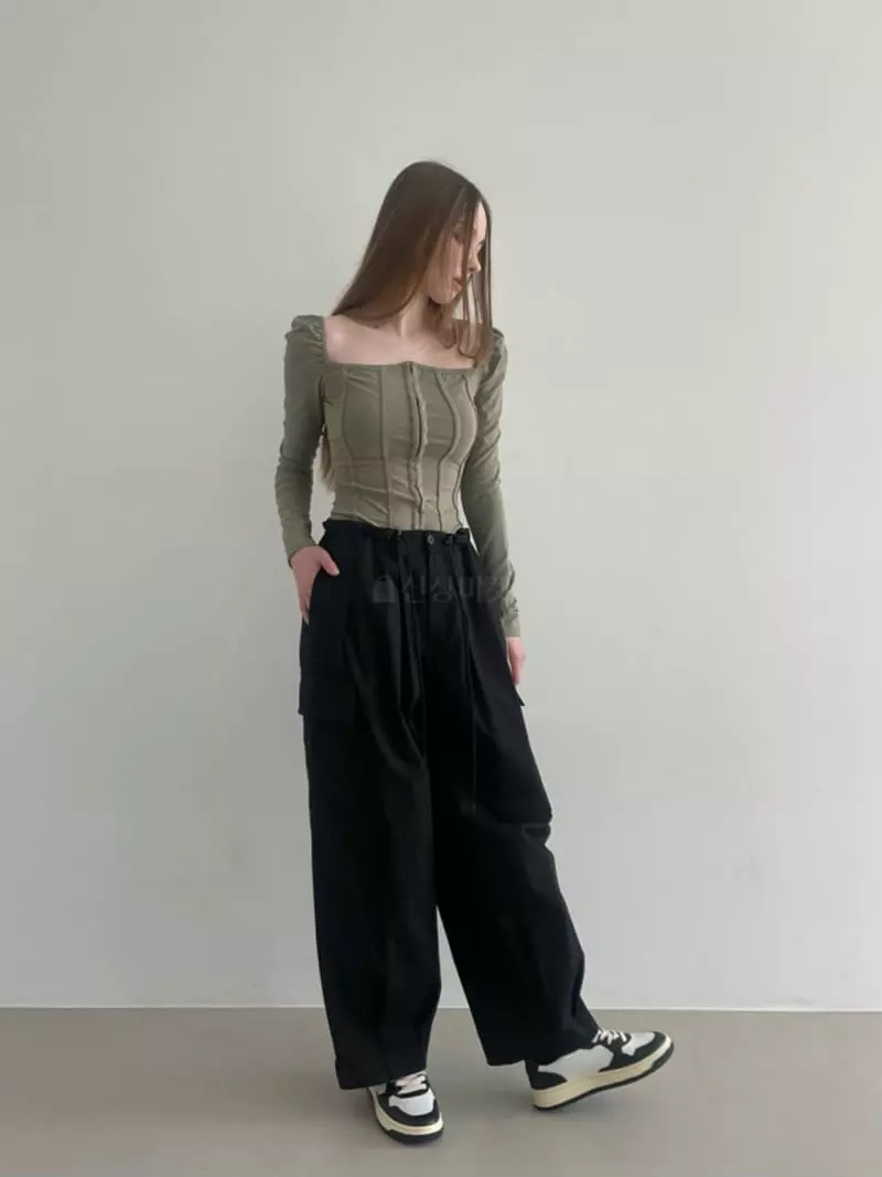 Another Avenue - Korean Women Fashion - #momslook - Corset Tee - 10