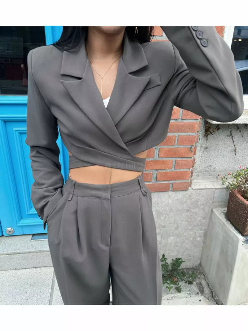 Another Avenue - Korean Women Fashion - #momslook - Eter Wrap Jacket - 2