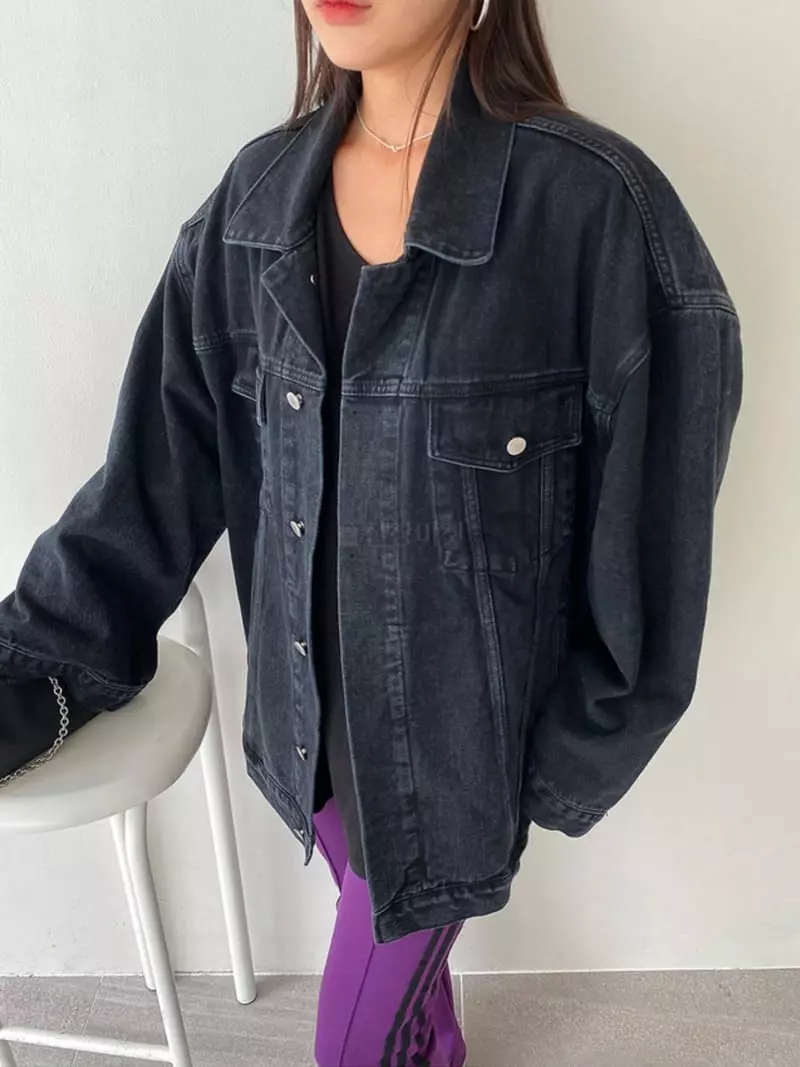 Another Avenue - Korean Women Fashion - #womensfashion - Arc Denim Jacket - 4