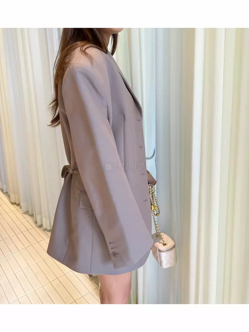Another Avenue - Korean Women Fashion - #momslook - Arc Belt Jacket - 3