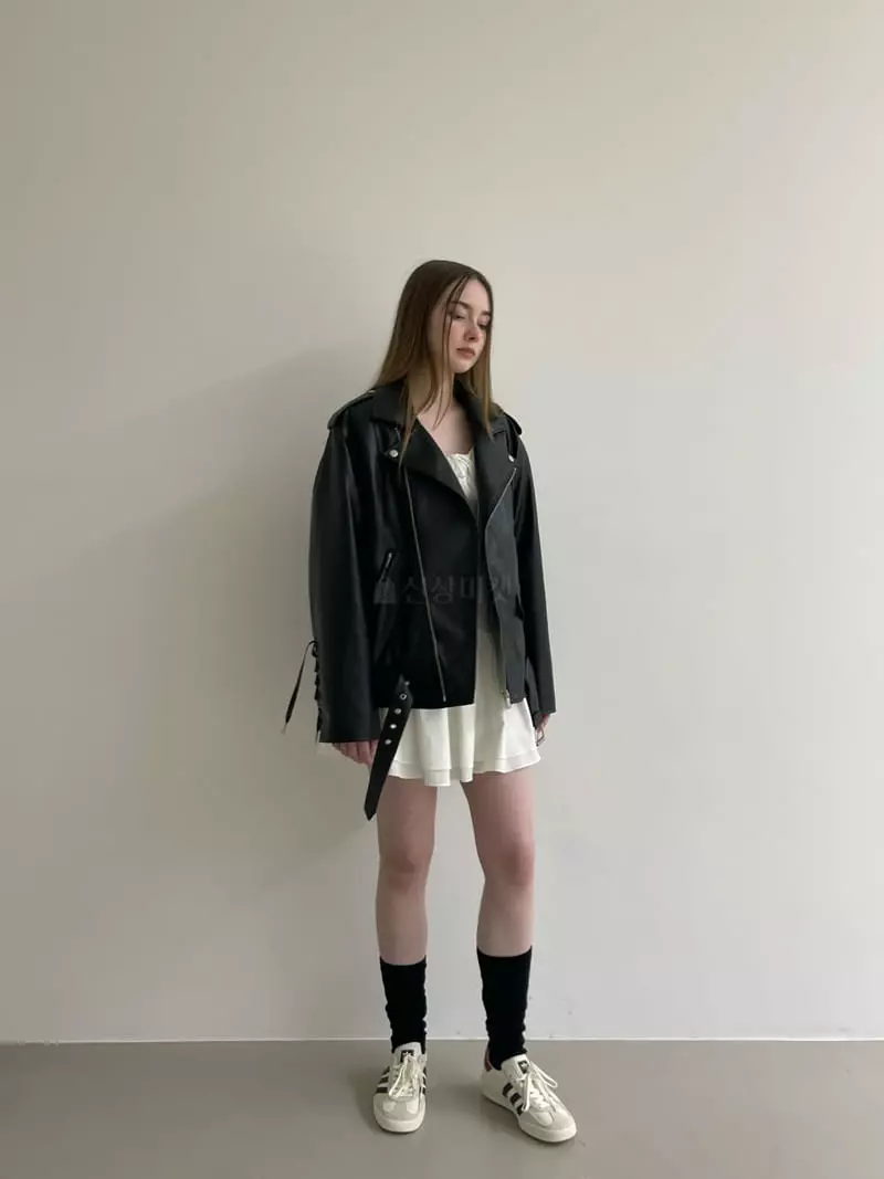 Another Avenue - Korean Women Fashion - #momslook - Vigan Leather Jacket - 2