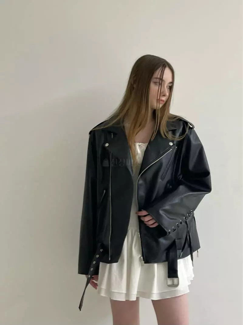 Another Avenue - Korean Women Fashion - #momslook - Vigan Leather Jacket - 6