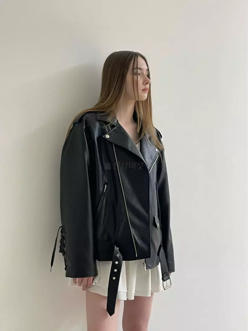 Another Avenue - Korean Women Fashion - #momslook - Vigan Leather Jacket - 8
