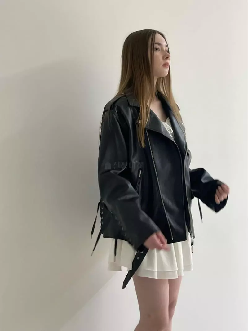 Another Avenue - Korean Women Fashion - #momslook - Vigan Leather Jacket - 9