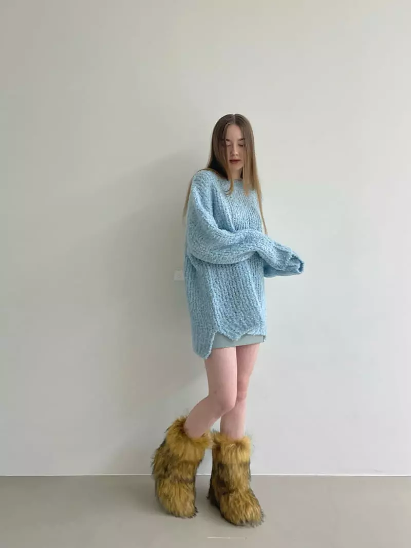 Another Avenue - Korean Women Fashion - #momslook - Hand Box Knit Tee - 11