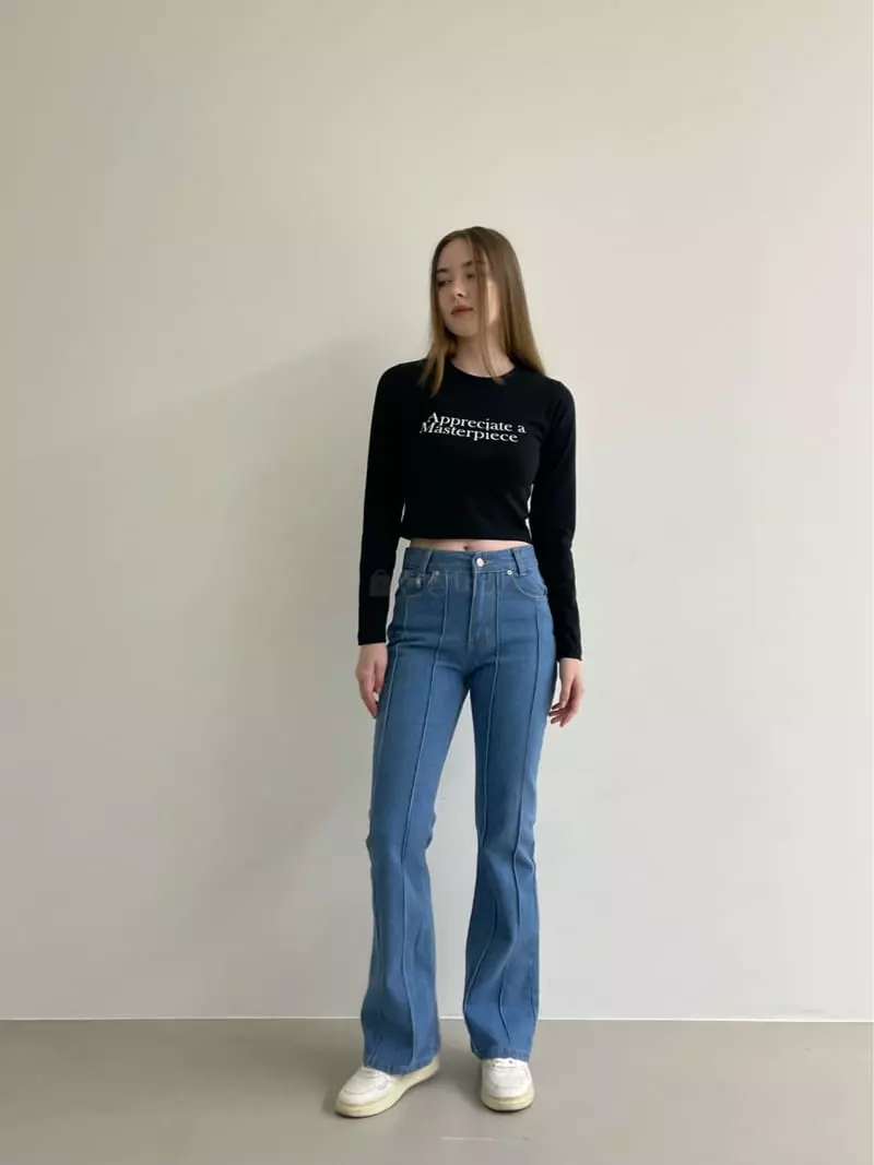 Another Avenue - Korean Women Fashion - #momslook - Pintuck Jeans - 10