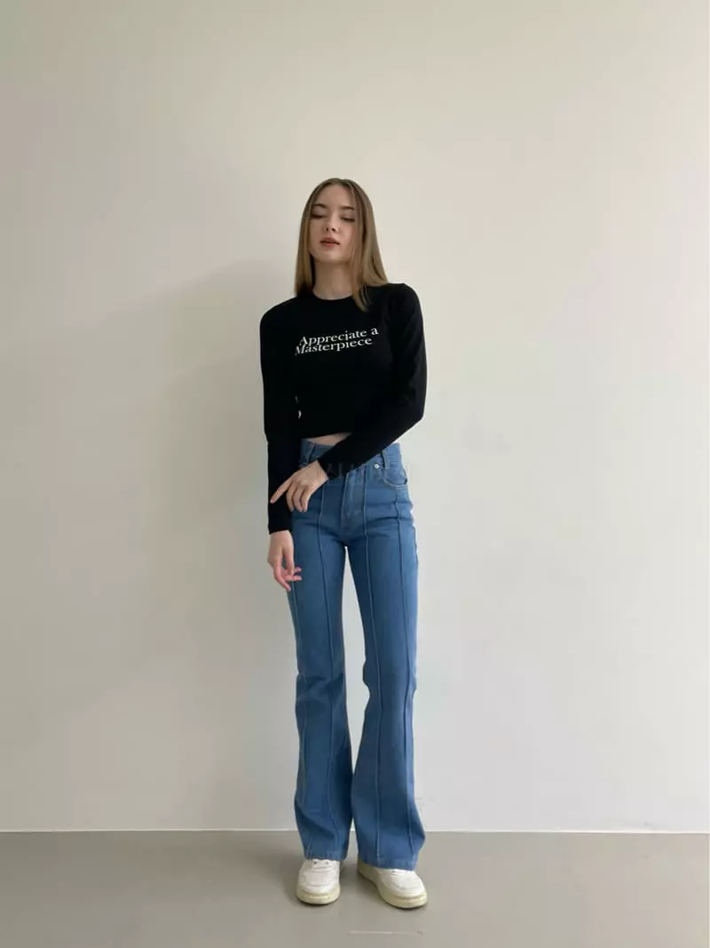 Another Avenue - Korean Women Fashion - #momslook - Pintuck Jeans - 12