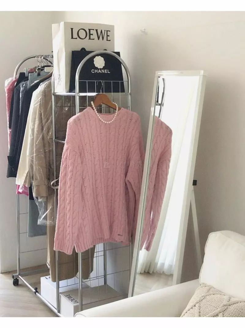 Another Avenue - Korean Women Fashion - #vintagekidsstyle - Twist Boxy Knit Tee - 4