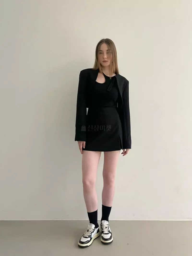 Another Avenue - Korean Women Fashion - #restrostyle - Slit Bolero Jacket - 6