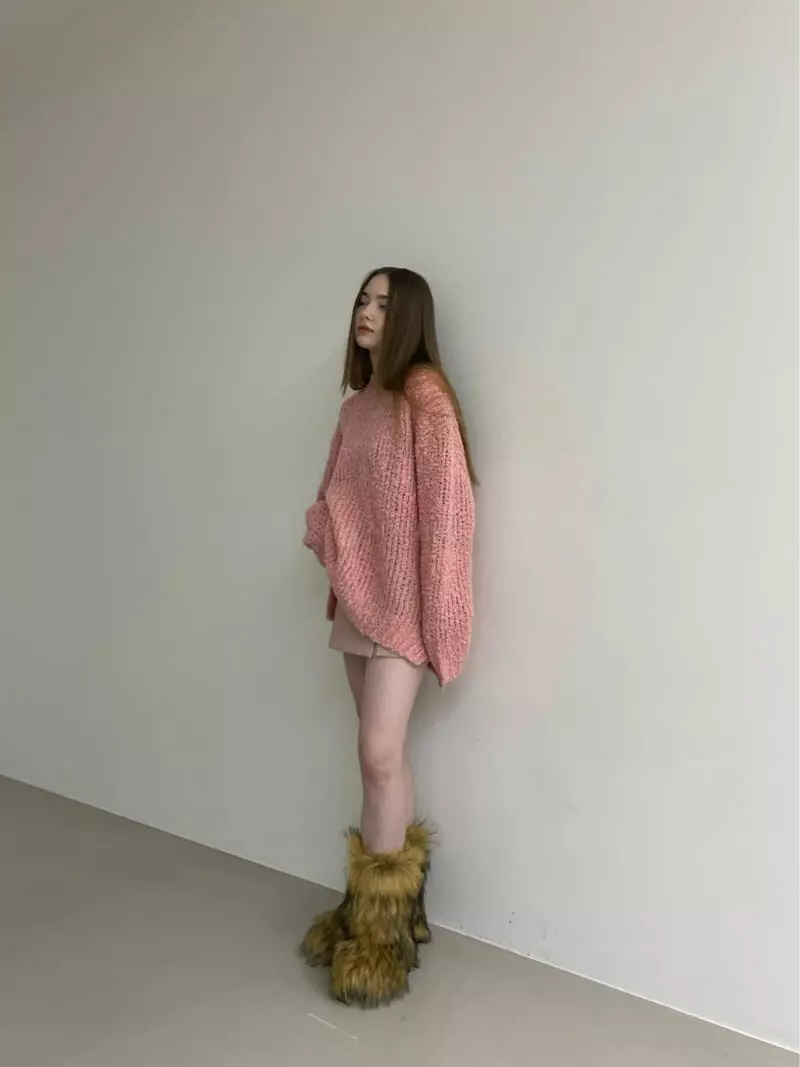 Another Avenue - Korean Women Fashion - #restrostyle - Hand Box Knit Tee - 6