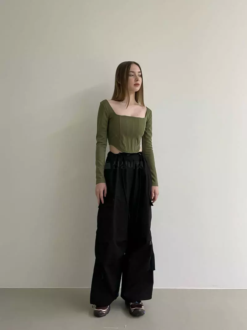 Another Avenue - Korean Women Fashion - #restrostyle - Wrinkle Pocket Pants