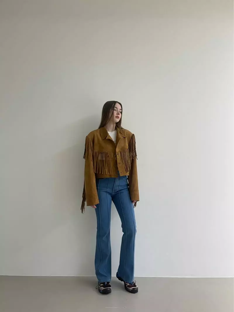 Another Avenue - Korean Women Fashion - #romanticstyle - Pintuck Jeans - 6