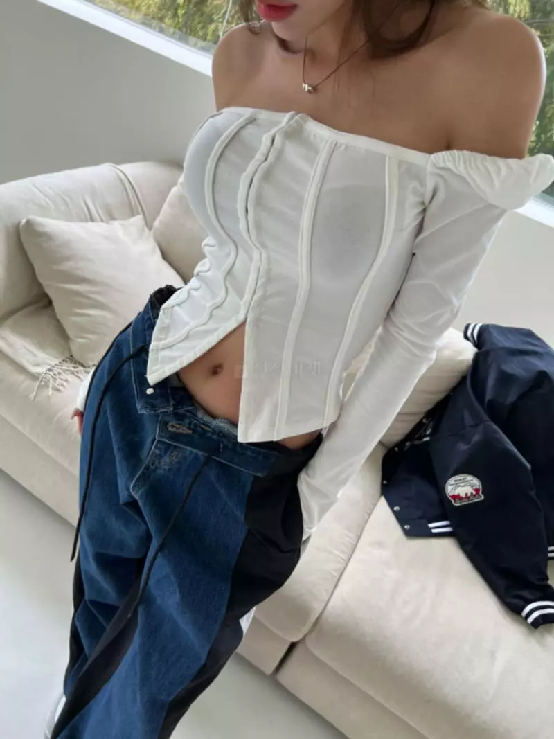 Another Avenue - Korean Women Fashion - #romanticstyle - Corset Tee - 3