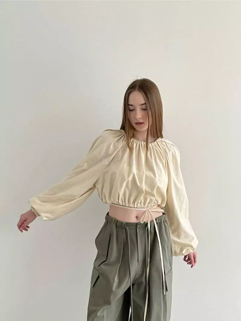 Another Avenue - Korean Women Fashion - #shopsmall - Tencel Wrap Blouse - 7