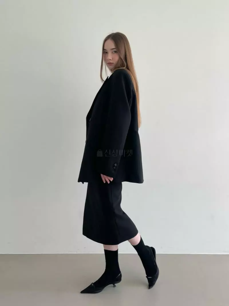 Another Avenue - Korean Women Fashion - #shopsmall - Eve Slit Skirt - 3