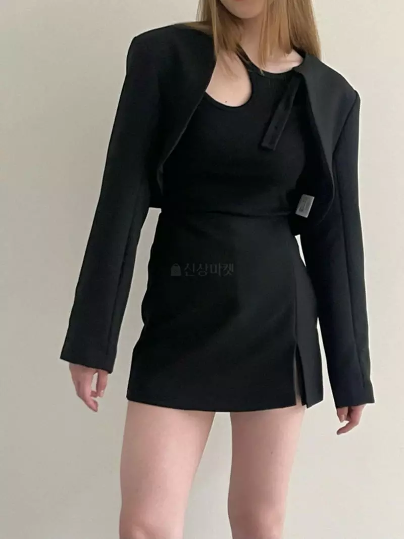 Another Avenue - Korean Women Fashion - #thatsdarling - Slit Bolero Jacket - 9