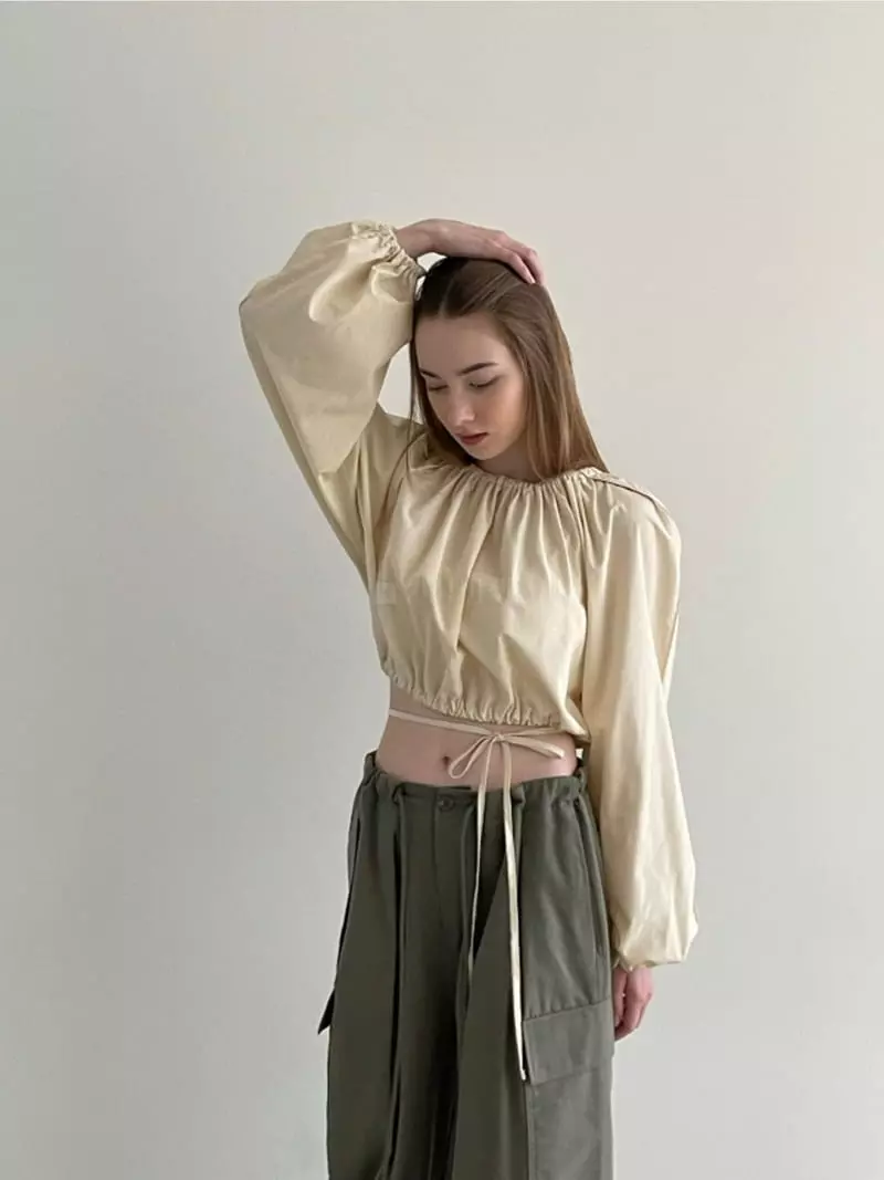 Another Avenue - Korean Women Fashion - #thatsdarling - Tencel Wrap Blouse - 8