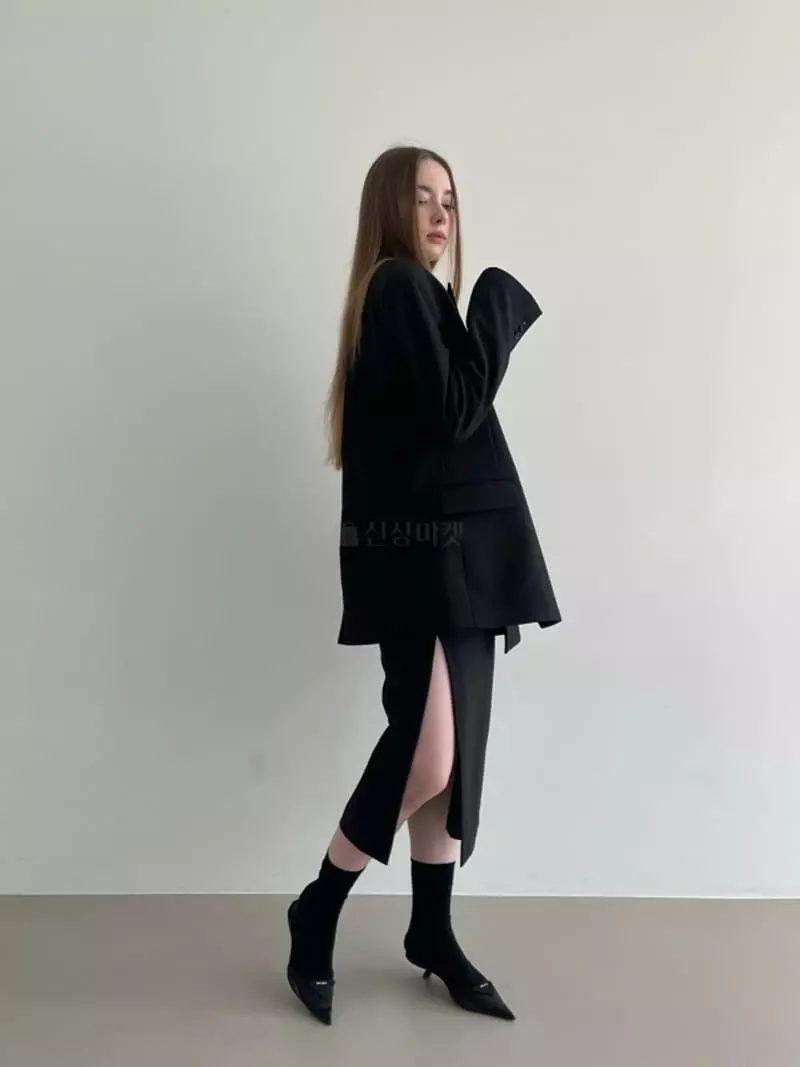Another Avenue - Korean Women Fashion - #shopsmall - Eve Slit Skirt - 4