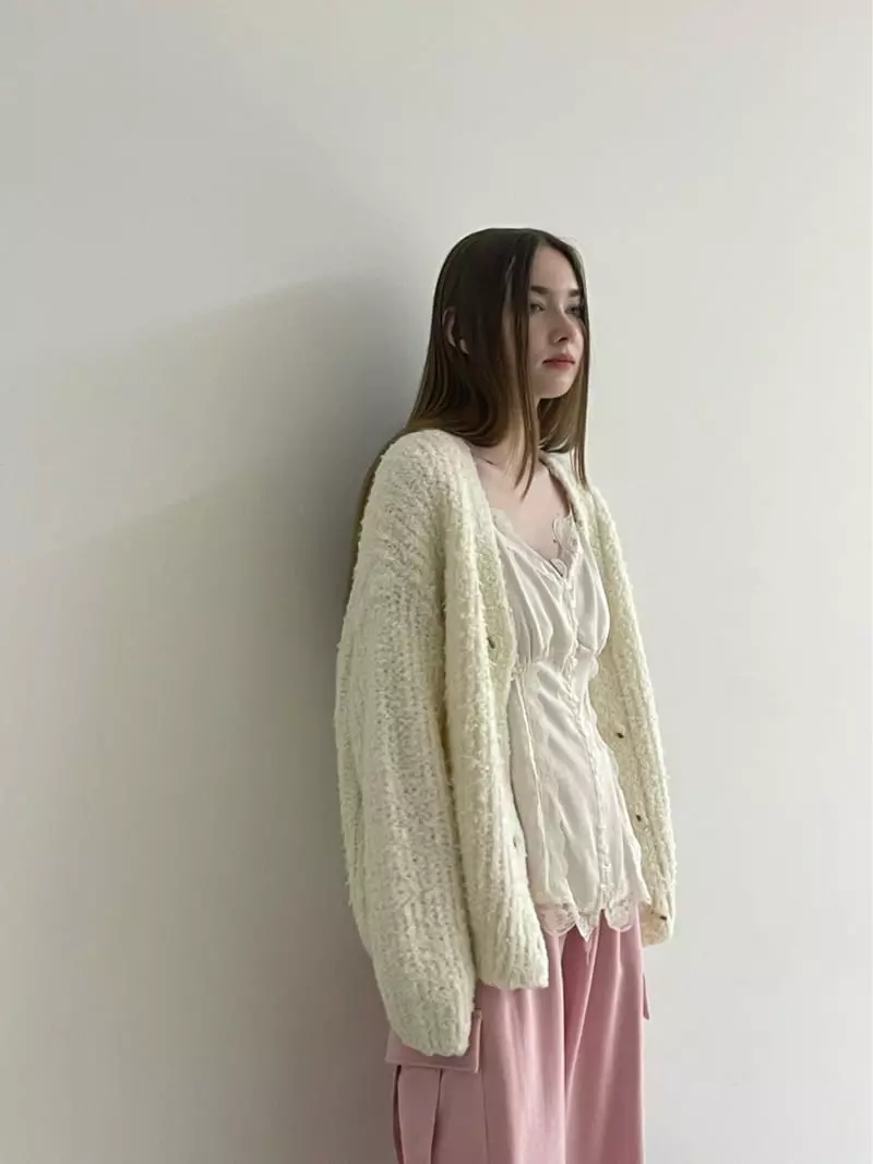 Another Avenue - Korean Women Fashion - #thatsdarling - Bubble Knit Cardigan