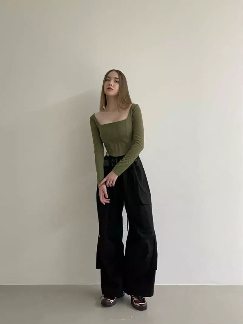 Another Avenue - Korean Women Fashion - #shopsmall - Wrinkle Pocket Pants - 4
