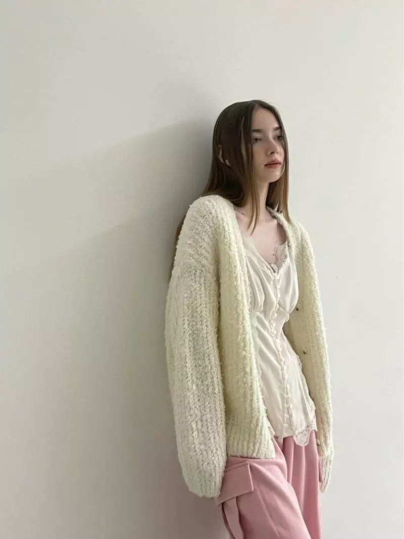Another Avenue - Korean Women Fashion - #thelittlethings - Bubble Knit Cardigan - 2