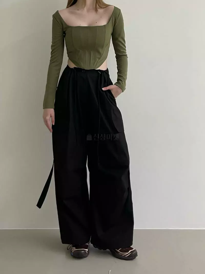 Another Avenue - Korean Women Fashion - #thelittlethings - Wrinkle Pocket Pants - 5