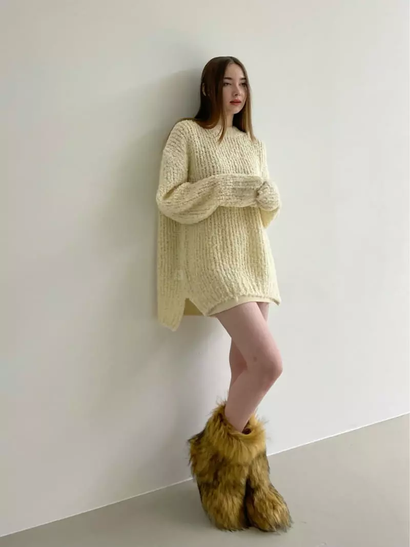 Another Avenue - Korean Women Fashion - #vintageinspired - Leha Slit Skirt - 5